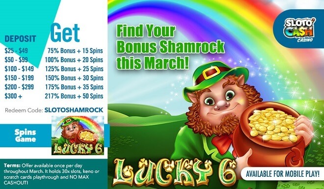 Sloto'Cash Free Spins Bonus