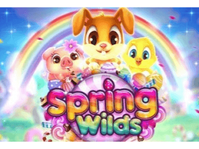 logo of the Spring Wilds new slot at Slotocash online casino